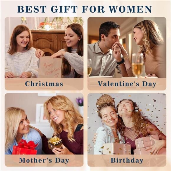 doubgood Gold Beaded Bracelets for Women, Stackable Gold Bracelets for Women - Picture 4 of 6